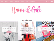 Tablet Screenshot of hannahgale.co.uk